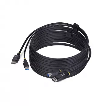 StarTech.com 10ft (3m) DisplayPort und USB 5Gbps KVM-Kabel, 4K 60Hz, universell kompatibles DP 1.2/USB 3.0 Combo-Kabel für KVM-Switches