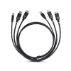 StarTech.com 1,8 m Dual-DisplayPort und USB 5 Gbit/s KVM-Kabel, 4K 60 Hz, universell kompatibel, DP 1.2/USB 3.0 Kombokabel für Dual-Monitor KVM-Switches