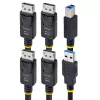 StarTech.com 1,8 m Dual-DisplayPort und USB 5 Gbit/s KVM-Kabel, 4K 60 Hz, universell kompatibel, DP 1.2/USB 3.0 Kombokabel für Dual-Monitor KVM-Switches