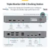 StarTech.com Triple-Monitor USB-C Dockingstation, 140W Laptop-Ladestation für MacBook Pro und Windows, 4K 60Hz HDMI oder DisplayPort, TAA