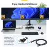 StarTech.com Triple-Monitor USB-C Dockingstation, 140W Laptop-Ladestation für MacBook Pro und Windows, 4K 60Hz HDMI oder DisplayPort, TAA