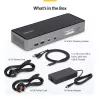 StarTech.com Triple-Monitor USB-C Dockingstation, 140W Laptop-Ladestation für MacBook Pro und Windows, 4K 60Hz HDMI oder DisplayPort, TAA