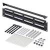 StarTech.com 48-Port 2U Rackmount Cat6 Patchpanel, RJ45, UTP, 110 Punch-Down, Cat 6 Ethernet Patchpanel für Netzwerk-Server-Rack