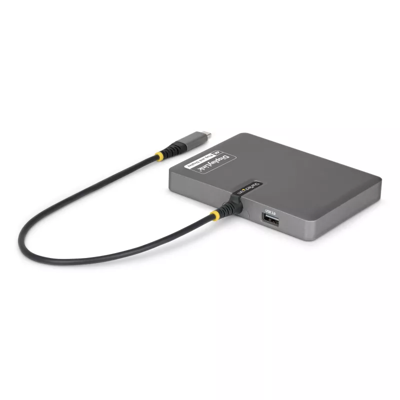 StarTech.com USB-C auf Quad-Monitor Workstation-Adapter, 4K 60Hz HDMI, 140W PD Passthrough für Laptop-Ladung, USB-Anschluss für kabellose Tastatur / Maus, TAA
