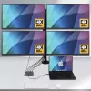 StarTech.com USB-C auf Quad-Monitor Workstation-Adapter, 4K 60Hz HDMI, 140W PD Passthrough für Laptop-Ladung, USB-Anschluss für kabellose Tastatur / Maus, TAA