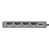 StarTech.com USB-C auf Quad-Monitor Workstation-Adapter, 4K 60Hz HDMI, 140W PD Passthrough für Laptop-Ladung, USB-Anschluss für kabellose Tastatur / Maus, TAA