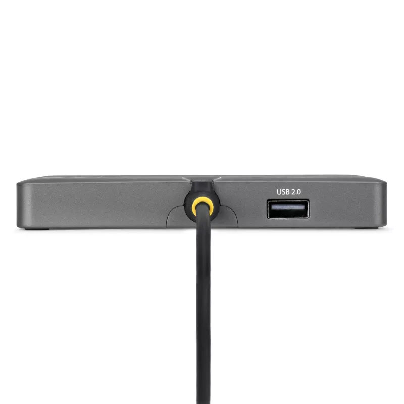 StarTech.com USB-C auf Quad-Monitor Workstation-Adapter, 4K 60Hz HDMI, 140W PD Passthrough für Laptop-Ladung, USB-Anschluss für kabellose Tastatur / Maus, TAA