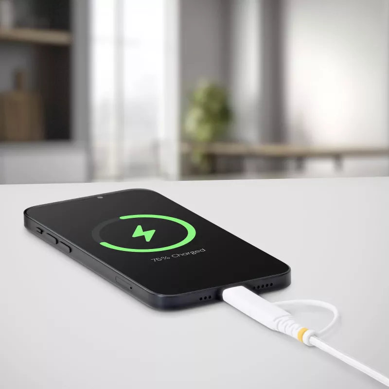 StarTech.com 2m (6ft) 2-in-1 robustes USB-C-Ladekabel mit Lightning-Adapter, 30W/60W (3A), Apple MFi zertifiziert, geflochtenes USB-C-Ladekabel für iPhone/iPad/Android