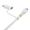 StarTech.com 1m (3ft) Rugged 2-in-1 USB-C Ladekabel mit Lightning Adapter, 30W/60W (3A), Apple MFi zertifiziert, geflochtener USB-C Ladekabel für iPhone/iPad/Android
