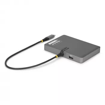 StarTech.com USB-C auf Quad-Monitor Workstation Adapter, 4K 60Hz DisplayPort, 140W PD Passthrough für Laptop-Ladung, USB-Anschluss für kabellose Tastatur / Maus, TAA
