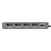 StarTech.com USB-C auf Quad-Monitor Workstation Adapter, 4K 60Hz DisplayPort, 140W PD Passthrough für Laptop-Ladung, USB-Anschluss für kabellose Tastatur / Maus, TAA