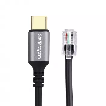 StarTech.com UR9-HEADSET-ADAPTER Kabel-Adapter USB-C RJ-9 Schwarz