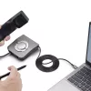 StarTech.com UR9-HEADSET-ADAPTER Kabel-Adapter USB-C RJ-9 Schwarz