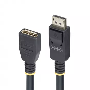 StarTech.com 3m DisplayPort 1.4 Verlängerungskabel, DP 1.4 Port-Saver-Kabel, 8K 60Hz, DP-Stecker auf DP-Buchse Verlängerungskabel, DisplayPort-Verlängerungskabel, TPE-Mantel, Stecker/Buchse