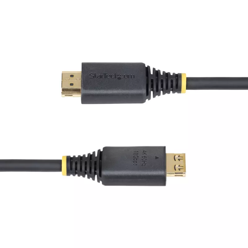 StarTech.com 10ft (3m) High-Speed-HDMI-Kabel mit griffigen Steckern, 4K 60Hz/1440p 144Hz, HDR10/HDCP 2.2/ARC, 18 Gbit/s, UHD HDMI 2.0 Kabel für TV/Monitor/Display, TPE-Mantel
