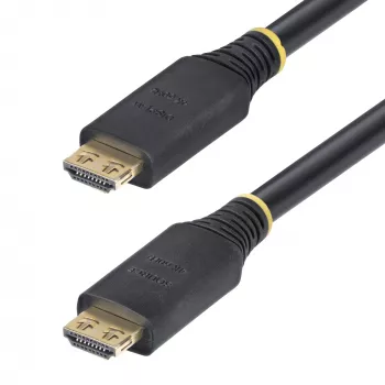 StarTech.com 10,6 m aktives High-Speed-HDMI-Kabel mit griffigen Steckern, 4K 60 Hz/1440p 144 Hz, HDR10/HDCP 2.2/ARC, 18 Gbit/s, UHD HDMI 2.0 Kabel für TV/Monitor/Anzeige, TPE-Mantel