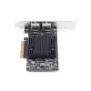 StarTech.com 2-Port PCIe 10Gb Ethernet Netzwerkkarte, 10GbE Netzwerkschnittstellenkarte, Broadcom BCM57416 Chipsatz, Dual RJ45 10GBase-T/Gigabit, NIC-Karte, TAA