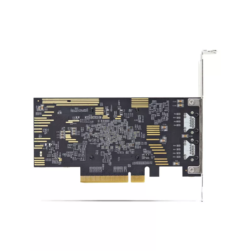 StarTech.com 2-Port PCIe 10Gb Ethernet Netzwerkkarte, 10GbE Netzwerkschnittstellenkarte, Broadcom BCM57416 Chipsatz, Dual RJ45 10GBase-T/Gigabit, NIC-Karte, TAA