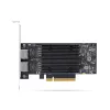 StarTech.com 2-Port PCIe 10Gb Ethernet Netzwerkkarte, 10GbE Netzwerkschnittstellenkarte, Broadcom BCM57416 Chipsatz, Dual RJ45 10GBase-T/Gigabit, NIC-Karte, TAA