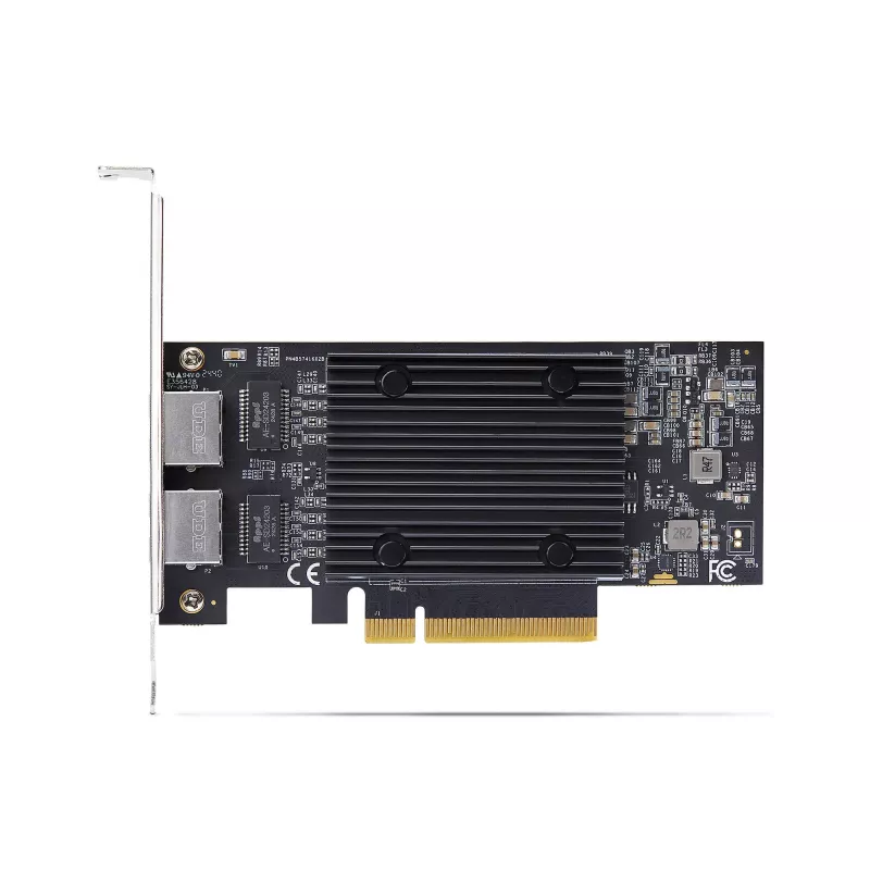 StarTech.com 2-Port PCIe 10Gb Ethernet Netzwerkkarte, 10GbE Netzwerkschnittstellenkarte, Broadcom BCM57416 Chipsatz, Dual RJ45 10GBase-T/Gigabit, NIC-Karte, TAA