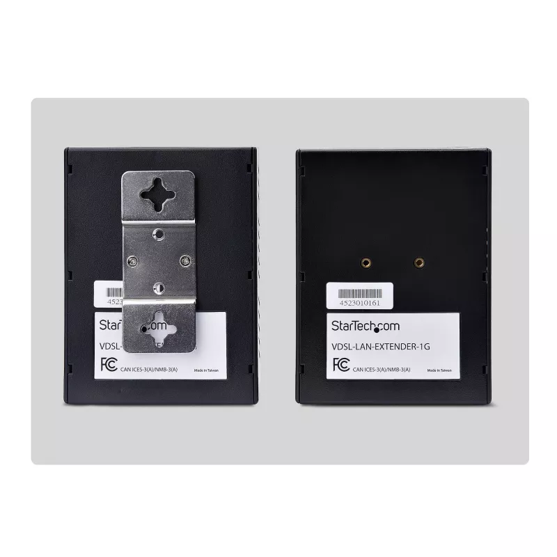 StarTech.com VDSL2 Ethernet Extender Kit über Einzelpaar-Draht, bis zu 0,6 Meilen (1 km) Reichweite, LAN-Repeater über Telefonleitung/CAT5e/CAT6, bis zu 300 Mbit/s, Ersatz für 110VDSLEXTEU – TAA