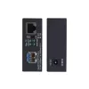 StarTech.com Gigabit Ethernet Kupfer-zu-Faser Medienkonverter, SM LC, 20 km, 10/100/1000 Mbit/s, RJ45 auf LC, Vollmetall, 9K Jumbo Frames, TAA-konform