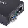 StarTech.com Gigabit Ethernet Kupfer-zu-Faser Medienkonverter, SM LC, 20 km, 10/100/1000 Mbit/s, RJ45 auf LC, Vollmetall, 9K Jumbo Frames, TAA-konform