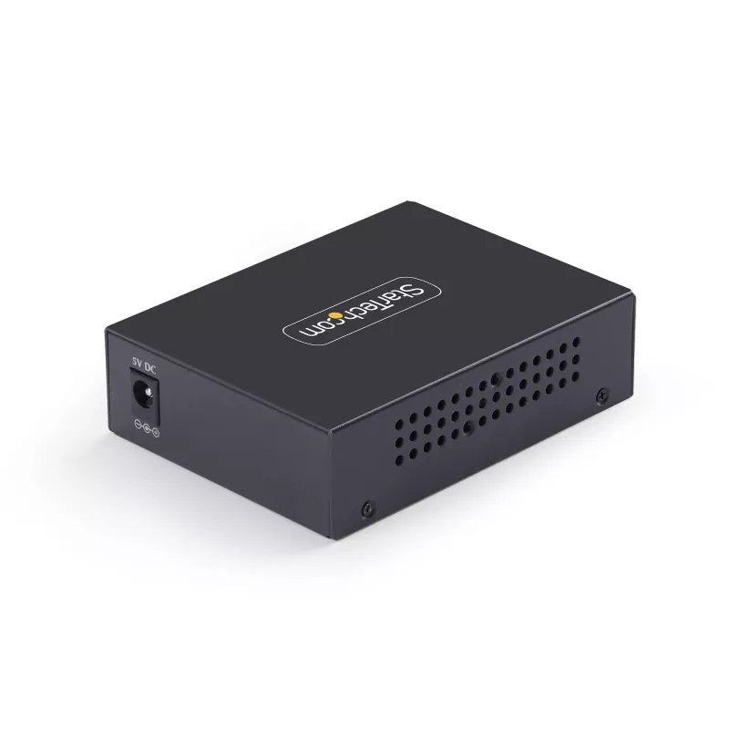 StarTech.com 10GbE Multi-Gigabit Open SFP+ Fiber Medienkonverter, 10G/5G/2.5G/1G/100M, Kupfer zu 10GBASE-X SFP+, Singlemode, Multimode, 16K Jumbo Frames, TAA
