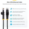 StarTech.com 1,5m Rot schlank CAT6 Ethernet-Kabel, rastnasenfrei, 100W PoE, UTP, LSZH, 28AWG reines Kupfer, schlank RJ45 Netzwerk-Patchkabel mit Zugentlastungen, einzeln getestet