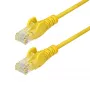 StarTech.com 2,5 m Gelb schlank CAT6 Ethernet-Kabel, rastnasenschutz, 100 W PoE, UTP, LSZH, 28AWG reiner blanker Kupferdraht, schlank RJ45 Netzwerk-Patchkabel mit Zugentlastung, einzeln geprüft