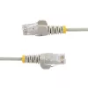StarTech.com 5m Grau schlank CAT6 Ethernet-Kabel, rastnasenschutz, 100W PoE, UTP, LSZH, 28AWG massiver blanker Kupferdraht, schlank RJ45-Netzwerk-Patchkabel mit Zugentlastung, einzeln geprüft