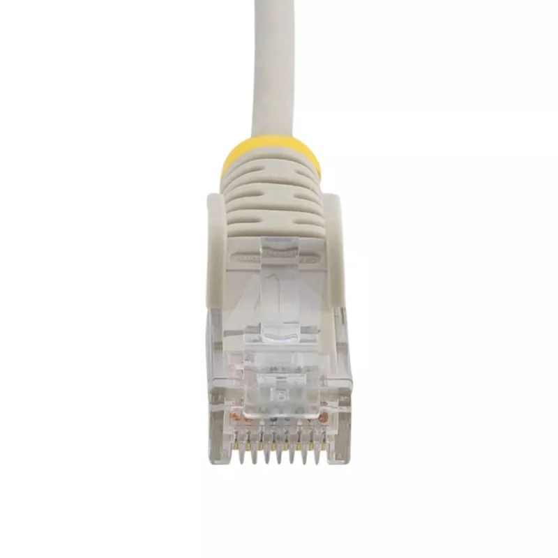 StarTech.com 5m Grau schlank CAT6 Ethernet-Kabel, rastnasenschutz, 100W PoE, UTP, LSZH, 28AWG massiver blanker Kupferdraht, schlank RJ45-Netzwerk-Patchkabel mit Zugentlastung, einzeln geprüft