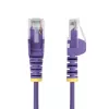 StarTech.com 50 cm Lila schlank CAT6 Ethernet-Kabel, Snagless, 100W PoE, UTP, LSZH, 28AWG Pure Bare Copper Wire, schlank RJ45 Network Patch Cord mit Zugentlastungen, individuell geprüft