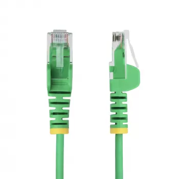 StarTech.com 7m schlank CAT6 Ethernetkabel grün, rastnasengeschützt, 100W PoE, UTP, LSZH, 28AWG reines blankes Kupfer, schlank RJ45 Netzwerk-Patchkabel mit Zugentlastung, einzeln geprüft