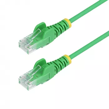 StarTech.com 10 m grünes schlank CAT6 Ethernetkabel, rastnasenschutz, 100 W PoE, UTP, LSZH, 28AWG reines blankes Kupfer, schlank RJ45 Netzwerk-Patchkabel mit Zugentlastung, einzeln getestet