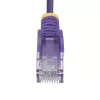 StarTech.com 10 m Lila schlank CAT6 Ethernet-Kabel, rastnasenschutz, 100 W PoE, UTP, LSZH, 28AWG reines blankes Kupferkabel, schlank RJ45 Netzwerk-Patchkabel mit Zugentlastung, einzeln geprüft