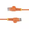 StarTech.com 15m Orange schlank CAT6 Ethernet-Kabel, rastnasenschutz, 100W PoE, UTP, LSZH, 28AWG reine blanke Kupferlitze, schlank RJ45 Netzwerk-Patchkabel mit Zugentlastung, einzeln getestet