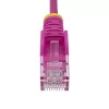 StarTech.com 3m Pink schlank CAT6 Ethernet-Kabel, Snagless, 100W PoE, UTP, LSZH, 28AWG Pure Bare Copper Wire, schlank RJ45 Netzwerk-Patchkabel mit Zugentlastung, einzeln getestet