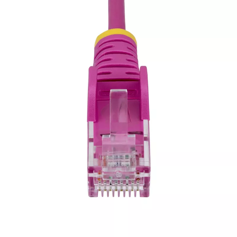 StarTech.com 3m Pink schlank CAT6 Ethernet-Kabel, Snagless, 100W PoE, UTP, LSZH, 28AWG Pure Bare Copper Wire, schlank RJ45 Netzwerk-Patchkabel mit Zugentlastung, einzeln getestet