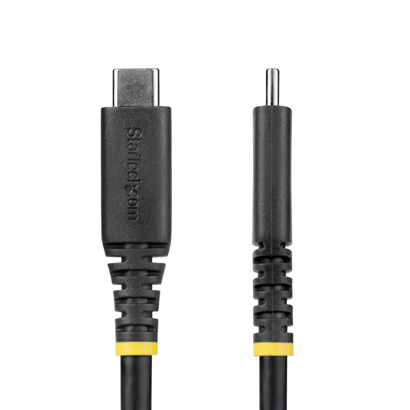 StarTech.com 2 m (6 ft) USB4-Kabel, 20 Gbit/s, USB-IF-zertifiziertes USB-C-Kabel, 240 W PD EPR, 4K 120 Hz DP 1.4, TPE-Mantel, schwarzes USB-C-Kabel