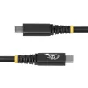 StarTech.com 2 m (6 ft) USB4-Kabel, 20 Gbit/s, USB-IF-zertifiziertes USB-C-Kabel, 240 W PD EPR, 4K 120 Hz DP 1.4, TPE-Mantel, schwarzes USB-C-Kabel