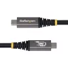 StarTech.com 50cm (1,6ft) USB4-Kabel, 80Gbit/s, USB-IF-zertifiziertes USB-C-Kabel, 240W PD, 8K 120Hz/4K 240Hz DP2.1 DP80, TPE-Mantel, Thunderbolt 4-kompatibel – Schwarzes USB-C-Kabel