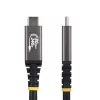 StarTech.com 1m USB4-Kabel, 80Gbit/s, USB-IF-zertifiziertes USB-C-Kabel, 240W PD, 8K 120Hz/4K 240Hz DP2.1 DP80, TPE-Mantel, Thunderbolt 4-kompatibel – schwarzes USB-C-Kabel