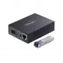 StarTech.com Gigabit Ethernet Kupfer-zu-Glasfaser Medienkonverter, SM LC, 40 km, 10/100/1000 Mbit/s, RJ45 auf LC, Vollmetall, 9K Jumbo-Frames, TAA-konform