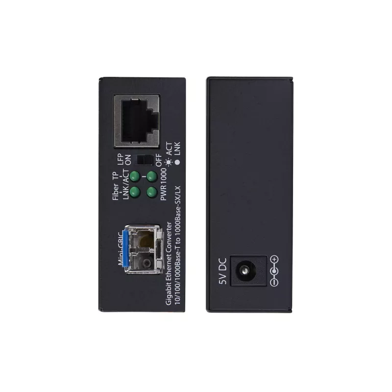 StarTech.com Gigabit Ethernet Kupfer-zu-Glasfaser Medienkonverter, SM LC, 40 km, 10/100/1000 Mbit/s, RJ45 auf LC, Vollmetall, 9K Jumbo-Frames, TAA-konform
