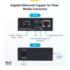 StarTech.com Gigabit Ethernet Kupfer-zu-Glasfaser Medienkonverter, SM LC, 40 km, 10/100/1000 Mbit/s, RJ45 auf LC, Vollmetall, 9K Jumbo-Frames, TAA-konform