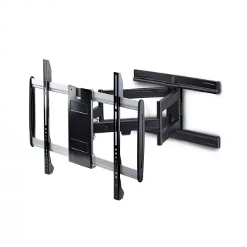 StarTech.com Ultraflache, gelenkige TV-Wandhalterung für Flachbildschirme bis 65 Zoll und 45 kg, VESA 600x400, TAA-konforme Low-Profile-Halterung