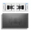 StarTech.com Ultraflache, gelenkige TV-Wandhalterung für Flachbildschirme bis 65 Zoll und 45 kg, VESA 600x400, TAA-konforme Low-Profile-Halterung