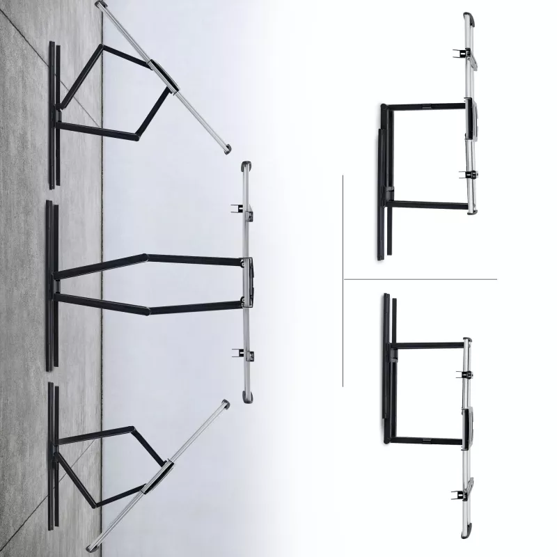 StarTech.com Ultraflache, gelenkige TV-Wandhalterung für Flachbildschirme bis 65 Zoll und 45 kg, VESA 600x400, TAA-konforme Low-Profile-Halterung