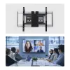 StarTech.com Ultraflache, gelenkige TV-Wandhalterung für Flachbildschirme bis 65 Zoll und 45 kg, VESA 600x400, TAA-konforme Low-Profile-Halterung